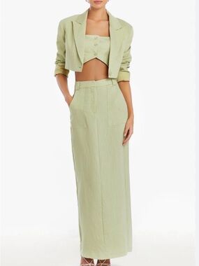 Amanda Uprichard Masters Crop Jacket & Maxi Skirt